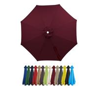 SJMDMZD Auvent De Remplacement pour Parasol 6/8 Baleines Toile De Parasol Déporté Remplacement Canopy, Housse de Rechange pour Parasol 2m/2.3m/2.5m/2.7m/2.8m/3m pour Cour Plage I 6 Ribs:2.8m