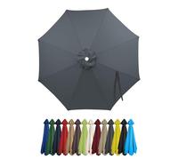 SJMDMZD Auvent De Remplacement pour Parasol 6/8 Baleines Toile De Parasol Déporté Remplacement Canopy, Housse de Rechange pour Parasol 2m/2.3m/2.5m/2.7m/2.8m/3m pour Cour Plage P 8 Ribs:3m