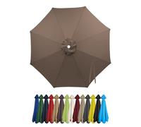 SJMDMZD Auvent De Remplacement pour Parasol 6/8 Baleines Toile De Parasol Déporté Remplacement Canopy, Housse de Rechange pour Parasol 2m/2.3m/2.5m/2.7m/2.8m/3m pour Cour Plage S 6 Ribs:2.7m