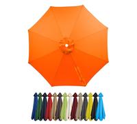 SJMDMZD Auvent De Remplacement pour Parasol 6/8 Baleines Toile De Parasol Déporté Remplacement Canopy, Housse de Rechange pour Parasol 2m/2.3m/2.5m/2.7m/2.8m/3m pour Cour Plage A 6 Ribs:2m