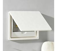 SJMDMZD Blanc Cache Compteur Electrique Mural Boîte de Distribution Electrique, Cache Tableau Electrique Decoratif, Coffret Habillage Tableau Electrique Convient Au Hall D'Entrée Salon A 40x30cm