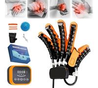 SJMDMZD Gants Intelligents de Rééducation Manuelle - Renforceur Digital pour Patients AVC et Arthritiques,3 Modes, Entraînement Automatique,Gants de Robot de Rééducation(Size:m,Color:Main Gauche)