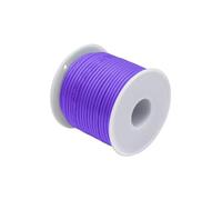 sjniosn Single Color Boxed Super Soft Silicone Cable 30/28/26/24/22/20/18/16/14/12AWG High Temperature Resistant Tinned Copper Cable fil et câble(PURPLE,24 AWG-50M 1roll)