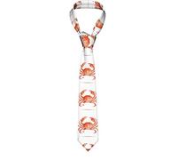 SJOAOAA Cravate fine pour homme avec motif de crabe aquarelle pour affaires, fête, mariage, Noir , taille unique