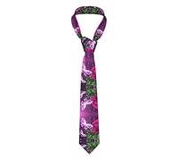 SJOAOAA Cravate fine pour homme Exploring The Solar System Cravate Costume Cravate pour affaires mariages danses Noël fête formelle (143-145 cm), Beau violet, taille unique