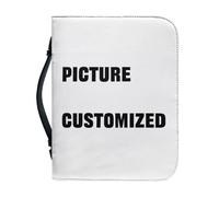 SJOAOAA Lord Citations Floral Bible Cover Case with a Bookmark, Green Bible Bag Handle Book Sleeve Protector Pouch - Similicuir Taille L