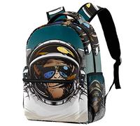 SJOAOAA Sac à dos léger classique pour adolescents mignons astronautes spatiaux sacs à dos de moto, sac à dos, cartable, sac d'école, sacs pour ordinateur portable de voyage Style-4583, Couleur 8, One