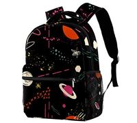 SJOAOAA Sac à dos léger classique pour adolescents mignons astronautes spatiaux sacs à dos de moto, sac à dos, cartable, sac d'école, sacs pour ordinateur portable de voyage Style-4583, Couleur 4, One