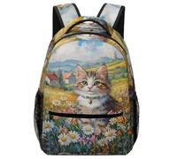 SJOAOAA Sac à dos léger motif chat fleurs art anges sac à dos sac à dos cartable cartable voyage ordinateur portable sacs Style-165, Style-8, One Size, Sac à dos daypack