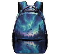SJOAOAA Sac à dos léger tendance aurore boréale beau paysage sac à dos sac à dos cartable cartable voyage sacs pour ordinateur portable Style-2192, style-7, One Size, Sac à dos daypack