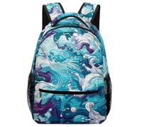 SJOAOAA Sac à dos léger tendance aurore boréale beau paysage sac à dos sac à dos cartable cartable voyage sacs pour ordinateur portable Style-2192, Style 1, One Size, Sac à dos daypack