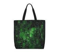 SJOAOAA Sac à provisions unisexe réutilisable pour mathématiques, géométrie, geek calculus, grande capacité, décontracté, sac à main, sac à main, vert a, Taille unique