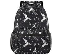SJOAOAA Style-2519 Sac à dos léger pour l'école, le voyage, pour ordinateur portable, Motif hirondelle étoilée, One Size, Sac à dos daypack