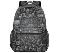 SJOAOAA Style-2761 Sac à dos léger pour l'école, le voyage, pour ordinateur portable, Enseignement du graffiti mathématique, One Size, Sac à dos daypack