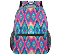 SJOAOAA Style-3080 Sac à dos léger pour l'école, le voyage, pour ordinateur portable, Géométrie ethnique, One Size, Sac à dos daypack