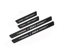 SJPJDGFC 4 Pièces Bandes De Seuil De Porte De Voiture, pour Peugeot 205 Plinthes Autocollant Protecteur De Seuil Porte De Voiture Accessoires Voiture