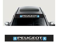 SJPJDGFC Voiture Pare-Brise Avant Autocollant, pour Peugeot 308 2013-2017 Bande Pare-Soleil de Pare-Brise Avant Couverture D'Autocollant Réfléchissant de Voiture,A