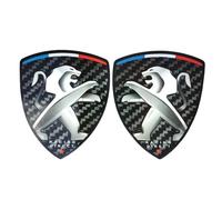 SJSHOPS Emblème de Voiture pour Peugeot 206 207 208 307 308 107 5008,Autocollant D'insigne de Voiture,Autocollant Emblème de Voiture Voiture Emblème,Autocollant 3D Accessoire Voiture Tuning