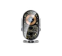 SJSHOPS Porte Téléphone Voiture pour Peugeot 508 2019-2022,Support de Téléphone pour Voiture Réglable,Support Téléphone Voiture avec Logo Accessoires de Voiture,A Silver