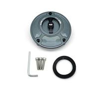 SJSJJAH Bouchon de réservoir de carburant CNC for moto Monster SuperSports 1098 S/R 748 916 996 998 848(Gray and Black)