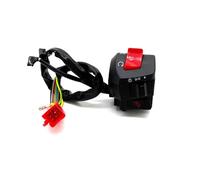 SJSJJAH Interrupteurs universels de barre de poignée de moto, 22mm, avec klaxon de starter, clignotant, phare, démarrage électrique, bouton de commande de guidon(1pcs-right)