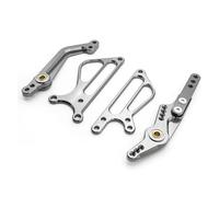 SJSJJAH Pédale de frein et de changement de vitesse en aluminium for moto 675 675R 675R, leviers de vitesse + ailes(Gray)