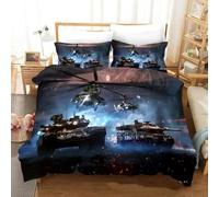 SJSXWQN Housse de Couette 90x190 cm Enfant Tucker Parure de Lit 1 Personne avec Fermeture Éclair Doux Respirant Microfibre Housse de Couette et 2 Taie d'oreiller 65x65 cm