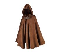 SJTJSPX Cape à Capuche Halloween Cape Déguisement Chevalier Assassin Guerrier Pirate Gothique Robe Costume de Noël Halloween Medievale Carnaval Cosplay Manteau Poncho Cagoule Femme Homme