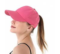 SJTJSPX Casquette de Baseball Queue de Cheval Femme - Visière Maille Respirante Séchage Rapide - Chapeau de Soleil été Anti-UV Léger - Cap de Sport Golf Tennis Cyclisme