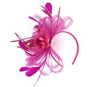 SJTJSPX Fascinator Chapeau Femme Fille Chapeau Bibi Accessoires Cheveux Maille Filet Chapeau Mariage Elegant Voile Bandeau Clip Serre-tête Mariée Chapeaux de Église Tea Party Cocktail Royal Ascot
