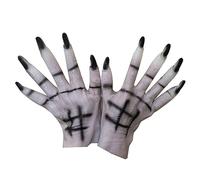 SJTJSPX Gants Halloween Gants Déguisement Adultes Unisexe Gants de Diable Monstre Zombie Horrible Costume Accessoires Halloween Cosplay Carnaval Mains de Griffe Loup Gloves Sorcière Effrayants