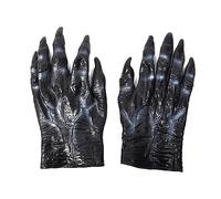 SJTJSPX Gants Halloween Gants Déguisement Adultes Unisexe Gants de Diable Monstre Zombie Horrible Costume Accessoires Halloween Cosplay Carnaval Mains de Griffe Loup Gloves Sorcière Effrayants