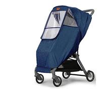 SJTJSPX Habillage Pluie pour Poussette Housse de Pluie Universelle Capote de Pluie de Poussette Landeau Siège Auto Tissu EVA Imperméable Contre Pluie Vent Neige Habillage Pluie avec Fenêtres Poche
