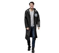 SJTJSPX Manteau de Pluie Femme Homme Mode Veste de Pluie à Capuche Cape de Pluie avec Manches Longues et Ceinture Coupe Vent Épaissi Poncho Imperméable Raincoat Voyage Vélo Camping Randonnée