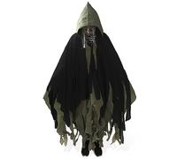SJTJSPX Poncho Halloween Squelette Cape Pancho Unisexe Cape à Capuche Médiévale Costume Déguisement Sorcière Diable Mexicain Manteau Accessoire de Cosplay Fête à Thème Carnaval Châle Halloween