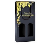 SJTJSPX Sac à Bouteilles Lot de 10,Sacs Cadeaux pour Bouteilles en Papier Kraft,Sacs à Vin avec Poignées,Pochette Cadeau Bouteille,Sac à Main pour Champagne Bière Boissons,Emballage de Bouteilles