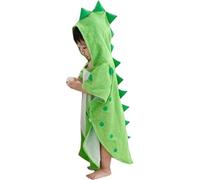 SJTJSPX Serviette de Plage à Capuche Dinosaure Serviette de Bain pour Bébé Enfant 70x140cm Poncho de Plage Cape de Bain 6 à 12 Ans Peignoir de Bain Microfibre Poncho de Bain pour Garcon Fille