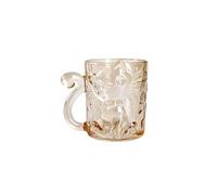 SJTJSPX Tasses à Verre 300ML,Tasse à Café Motif Mignon Chat 3D Relief,Mug Cappuccino avec Poignées,Verres à Expresso Moka,Tasse à Thé Lait Eau,Gobelet en Verre Transparent,Créatif Cadeau