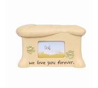 SJTJSPX Urne de Chien Urne en Résine Urne Funéraire pour Animaux Domestiques avec Cadre Photo Souvenir Urne pour Cendre Animaux Urne Funeraire Chien Chat Cercueil Chien Boîte de Crémation