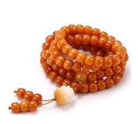 SJUENSXH Mala Bracelet Collier de 108 perles de prière bouddhiste pour yoga, méditation, One Size, Résine, nonnoo