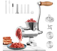 SJUN Hachoir A Viande Manuel，accessoire Kitchenaid，machine A Saucisse，hachoir Multifonction，Fixation Serre-Joint,Easy Assemblydismantlingconventient Nettoyage(Small 5)