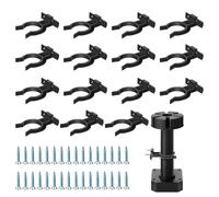 SJUNJIE 15 Pièces Clip Plinthe Cuisine avec 50 Vis Plinthe Cuisine Fixation Plinthe Cuisine Réglable Clips de Fixation pour Pieds de Cuisine Tables Support de Base de Salle de Bain 32-42mm