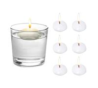 SJUNJIE 6 Pièces Bougie Flottante 3,8 X 1,5 cm Bougie Flottante Blanche DéCorer Bougies Flottantes Convient pour Les Mariages Festivals Fêtes Propositions Restaurants et Salles de Bains