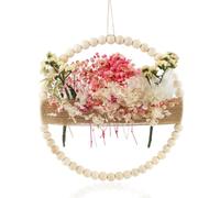 SJUNJIE Murale Couronne de Fleurs Immortelles Couronne de Fleurs Séchées | Anneaux Décoratifs en Fleurs Séchées Portes et Fenêtres Peut être Décoré Seul ou Avec des Fleurs Déco Murale Toute L'année