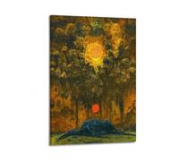 SJWINER Impression sur toile surréaliste n° 26 de Zdzisław Beksinski - Décoration murale moderne pour salon, chambre à coucher - 60 x 90 cm - Cadre