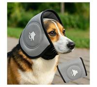 SJWJWOO Casque Anti Bruit Chien Protections Auditives pour L'anxiété Taille Réglable Cache Oreille Anti Bruit pour Chien pour Le Tonnerre, Les Feux d'artifice Et Le Toilettage,Gray-S