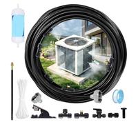 SJWJWOO Condenseur Clim Brumisateur Exterieur, Temps Compresseur Réduit Brumisateur Tuyau D'arrosage, Montage Facile Systeme De Brumisation Terrasse Kit Habitat Chaud