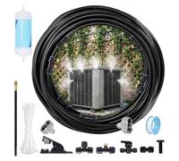 SJWJWOO Condenseur Clim Kit Brumisateur, Temps Compresseur Réduit Brumisateur Eau Terrasse, Montage Facile Brumisateur Eau Exterieur Terrasse Kit Habitat Chaud
