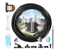SJWJWOO Condenseur Clim Kit Brumisateur Terrasse, éco Refroidissement Kit De Brumisation, Brume Uniforme Brumisateur De Terrasse Extérieur Idéal Condenseurs Au Soleil