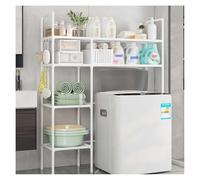 SJWJWOO Meuble Lave Linge, étagère Machine à Laver Facile à Assembler Support Lave Linge pour Toilettes et buanderie,White-2Tier